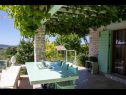 Maisons de vacances Three holiday homes: H1 Azur (4), H2 Wood (4), H3 Ston (4+2) Orebic - Péninsule de Peljesac  - Croatie  - H1 Azur (4): terrasse de jardin