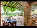 Maisons de vacances Three holiday homes: H1 Azur (4), H2 Wood (4), H3 Ston (4+2) Orebic - Péninsule de Peljesac  - Croatie  - H3 Ston (4+2): terrasse de jardin