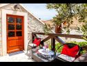 Maisons de vacances Three holiday homes: H1 Azur (4), H2 Wood (4), H3 Ston (4+2) Orebic - Péninsule de Peljesac  - Croatie  - H3 Ston (4+2): terrasse