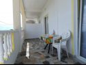 Appartements Nedo - 150 m from sandy beach: A1(2+1), A2(2+1) Lopar - Île de Rab  - Appartement - A2(2+1): terrasse