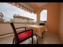 Appartements Mar- 150 m from sea A1(4), A2(4), A3(4), A4(2), A5(2) Palit - Île de Rab  - Appartement - A4(2): terrasse