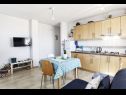Appartements Adria - seafront & seaview: A1 Adriana (2+1), A2 Enzo (2+1) Lukovo Sugarje - Riviera de Senj  - Appartement - A2 Enzo (2+1): cuisine salle à manger