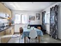Appartements Adria - seafront & seaview: A1 Adriana (2+1), A2 Enzo (2+1) Lukovo Sugarje - Riviera de Senj  - Appartement - A2 Enzo (2+1): cuisine salle à manger