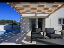 Maisons de vacances Kreso - with pool: H(8) Brodarica - Riviera de Sibenik  - Croatie  - terrasse