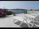 Maisons de vacances Igor -10 m from beach : H(5) Rogoznica - Riviera de Sibenik  - Croatie  - H(5): terrasse