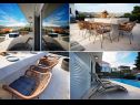 Maisons de vacances Nepi - with pool: H(6+2) Rogoznica - Riviera de Sibenik  - Croatie  - H(6+2): terrasse