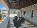 Maisons de vacances Villa More - 10m from sea: H(10) Rogoznica - Riviera de Sibenik  - Croatie  - H(10): terrasse
