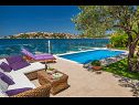 Maisons de vacances Lucmar - swimming pool and sea view H(8+2) Zatoglav - Riviera de Sibenik  - Croatie  - maison