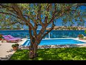 Maisons de vacances Lucmar - swimming pool and sea view H(8+2) Zatoglav - Riviera de Sibenik  - Croatie  - piscine