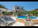 Maisons de vacances Villa Ante - with pool: H(6) Rogac - Île de Solta  - Croatie  - H(6): piscine