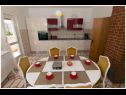 Appartements Ivan - modern: A1(6+2) Kastel Luksic - Riviera de Split  - Appartement - A1(6+2): cuisine salle à manger