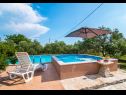 Maisons de vacances Mare - open pool and pool for children: H(6+4) Kastel Novi - Riviera de Split  - Croatie  - H(6+4): piscine