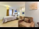 Chambres Luxury - city centar: R1-Deluxe 23(2+1), R2-Deluxe 01(2+1), R3-Deluxe 13(2+1), R4-Double 21(2), R5-Double 22(2), R6-Double 12(2), R7- Superior 11(2+1) Split - Riviera de Split  - Chambre - R3-Deluxe 13(2+1): chambre &agrave; coucher