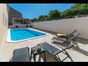 Appartements Lux 3 - heated pool: A5(4+2), A6(4+2) Marina - Riviera de Trogir  - piscine
