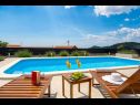 Maisons de vacances Pax - with pool: H(4+2) Marina - Riviera de Trogir  - Croatie  - H(4+2): vue