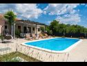 Maisons de vacances Pax - with pool: H(4+2) Marina - Riviera de Trogir  - Croatie  - piscine