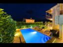 Maisons de vacances Rafaeli - with pool: H(8) Marina - Riviera de Trogir  - Croatie  - piscine