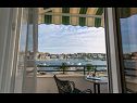 Appartements Mare - 30 m from pebble beach: SA1(2), SA2(2), A3(4), A4(4), A5(8) Seget Vranjica - Riviera de Trogir  - Appartement - A4(4): terrasse
