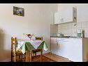 Appartements VV A1(2+1), A2(5), A3(7) Seget Vranjica - Riviera de Trogir  - Appartement - A1(2+1): cuisine salle à manger