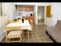 Appartements Kata - 100m from sea: A1(4+1) Seget Vranjica - Riviera de Trogir  - Appartement - A1(4+1): cuisine salle à manger
