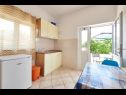 Appartements Mare - 30 m from pebble beach: SA1(2), SA2(2), A3(4), A4(4), A5(8) Seget Vranjica - Riviera de Trogir  - Studio appartement - SA2(2): cuisine salle à manger