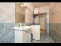 Appartements Mare - 30 m from pebble beach: SA1(2), SA2(2), A3(4), A4(4), A5(8) Seget Vranjica - Riviera de Trogir  - Appartement - A5(8): salle de bain W-C