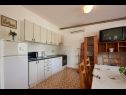 Appartements Mare - 30 m from pebble beach: SA1(2), SA2(2), A3(4), A4(4), A5(8) Seget Vranjica - Riviera de Trogir  - Appartement - A5(8): cuisine salle à manger
