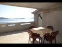 Appartements Barry - sea view and free parking : A1(2+2), A2(2+2), A3(2+2), A4(2+2) Sevid - Riviera de Trogir  - Appartement - A2(2+2): terrasse couverte