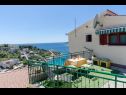 Appartements Bosiljka - by the sea: A1(5), A2(5), SA3(2) Sevid - Riviera de Trogir  - Studio appartement - SA3(2): vue de la terrasse