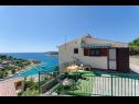 Appartements Bosiljka - by the sea: A1(5), A2(5), SA3(2) Sevid - Riviera de Trogir  - Studio appartement - SA3(2): terrasse de jardin