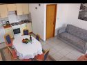 Appartements Remi - 300 m from sea: A1(4+2), A2(2+2), A3(2+2) Nin - Riviera de Zadar  - Appartement - A1(4+2): cuisine salle à manger