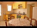 Appartements Dita - 400 m from sandy beach: A1(4), A2(4) Nin - Riviera de Zadar  - Appartement - A2(4): cuisine salle à manger