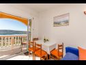 Appartements Adriatic - with beautiful garden: A1(2), A2(2), A3(2+2) Rtina - Riviera de Zadar  - Appartement - A1(2): salle &agrave; manger