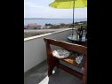 Appartements Markas - pet friendly: A1 Bella vista 1 (4+1), A2 - Bella vista 2 (2+2) Rtina - Riviera de Zadar  - Appartement - A2 - Bella vista 2 (2+2): vue de la terrasse