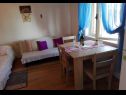 Appartements JoPek - sea view; SA1(2+1) Rtina - Riviera de Zadar  - Studio appartement - SA1(2+1): intérieur