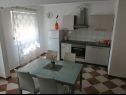 Appartements Sanja - 100 meters to the beach A1(4+1), A2(4+1), A3(4+1), A4(4+1) Vir - Riviera de Zadar  - Appartement - A2(4+1): cuisine salle à manger