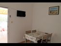 Appartements Snjeza - 80 m from beach: A1 Studio (4), A2 Apartman (2+2) Vir - Riviera de Zadar  - Appartement - A1 Studio (4): salle &agrave; manger
