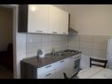 Appartements Snjeza - 80 m from beach: A1 Studio (4), A2 Apartman (2+2) Vir - Riviera de Zadar  - Appartement - A2 Apartman (2+2): cuisine salle à manger