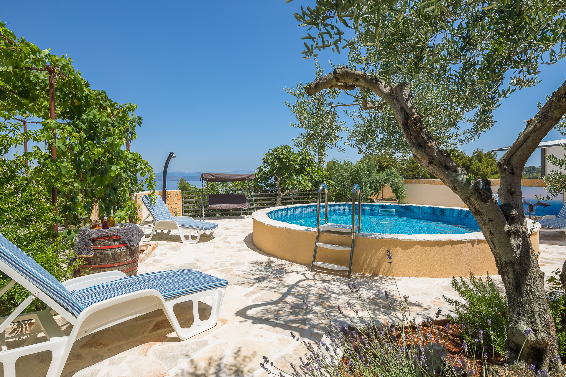 Maisons de vacances Villa Ante - with pool: H(6) Rogac - Île de Solta  - Croatie 