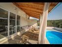 Maisons de vacances Baras garden - house with pool : H (4+2) Mirca - Île de Brac  - Croatie  - H (4+2): terrasse