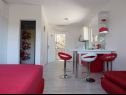 Appartements Coloured - apartments on island: A1 - plavi (4):, A2 -zeleni (4):, SA3 - studio (2+1):, A4 - bijeli (4+2): Povlja - Île de Brac  - Studio appartement - SA3 - studio (2+1):: cuisine salle à manger