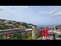 Appartements Marin - amazing sea view: A1(4+1), A2(4+1), A3(4+1) Splitska - Île de Brac  - Appartement - A1(4+1): vue sur la mer