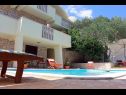 Maisons de vacances Silvia - open pool: H(10) Supetar - Île de Brac  - Croatie  - piscine (maison et environs)