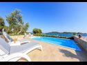 Maisons de vacances ReCa H(7+1) Okrug Gornji - Île de Ciovo  - Croatie  - piscine