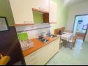 Appartements Ani - 10 M from the sea SA1 zeleni(2+1), SA2 žuti(2+1) Jadranovo - Riviera de Crikvenica  - Studio appartement - SA1 zeleni(2+1): cuisine salle à manger