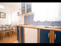 Appartements Miro - 300 m from sea: A1 Plavi(2+2), A2 Crveni(2+2), A3 Zeleni(2+2) Jadranovo - Riviera de Crikvenica  - Appartement - A1 Plavi(2+2): cuisine salle à manger