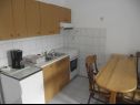Appartements Marija - seaview: A1(2+1), A2(4), A3(2), A4(6+2) Novi Vinodolski - Riviera de Crikvenica  - Appartement - A1(2+1): cuisine salle à manger
