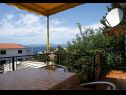 Appartements Ivy - 300 m to the sea: A1(5), B2(5) Selce - Riviera de Crikvenica  - Appartement - B2(5): terrasse