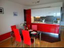 Appartements Tomislav A1 crni(4+1), A2 crveni(4+1), A3(5+1), A4(2+2) Selce - Riviera de Crikvenica  - Appartement - A2 crveni(4+1): cuisine salle à manger