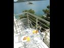 Appartements At the sea - 5 M from the beach : A1(2+3), A2(2+2), A3(8+2), A4(2+2), A5(2+2), A6(4+1) Klek - Riviera de Dubrovnik  - Appartement - A6(4+1): terrasse